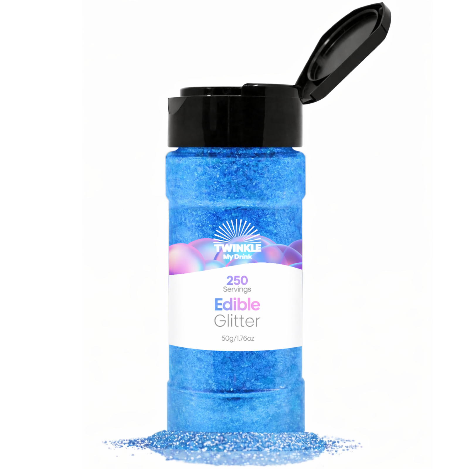 Edible Glitter Blue Shaker - 250 Servings
