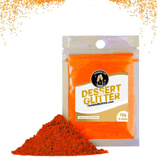 Value Size Orange Edible Glitter