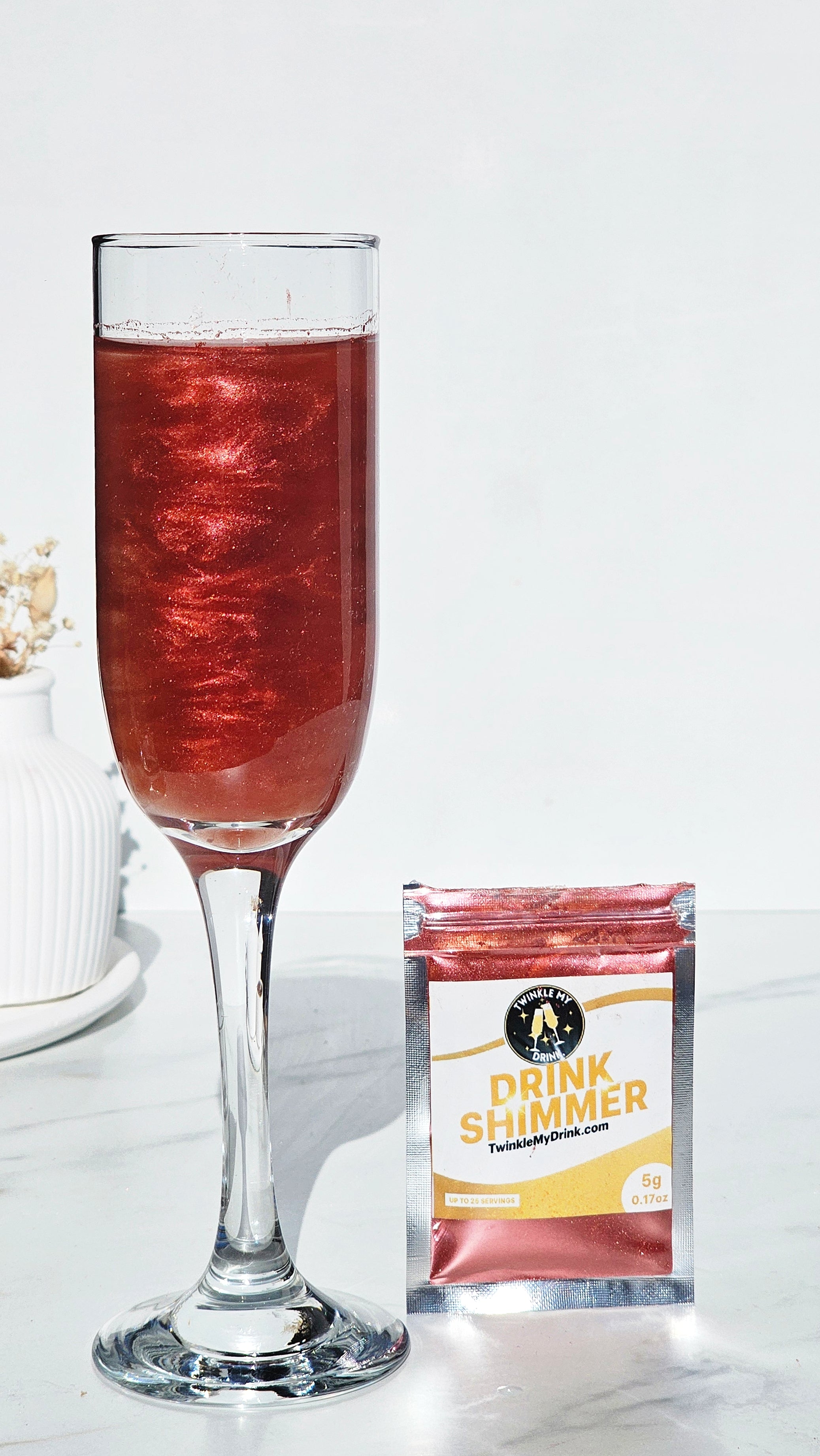 Edible Glitter Burgundy Shaker - 250 Servings