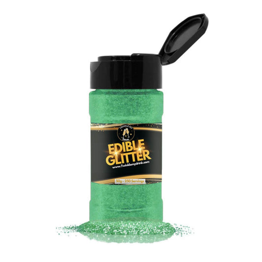 Edible Glitter Green 50g Shaker