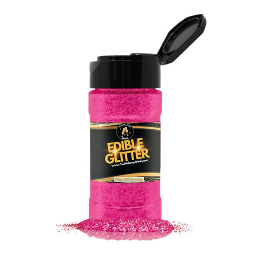 Edible Glitter Pink 50g Shaker