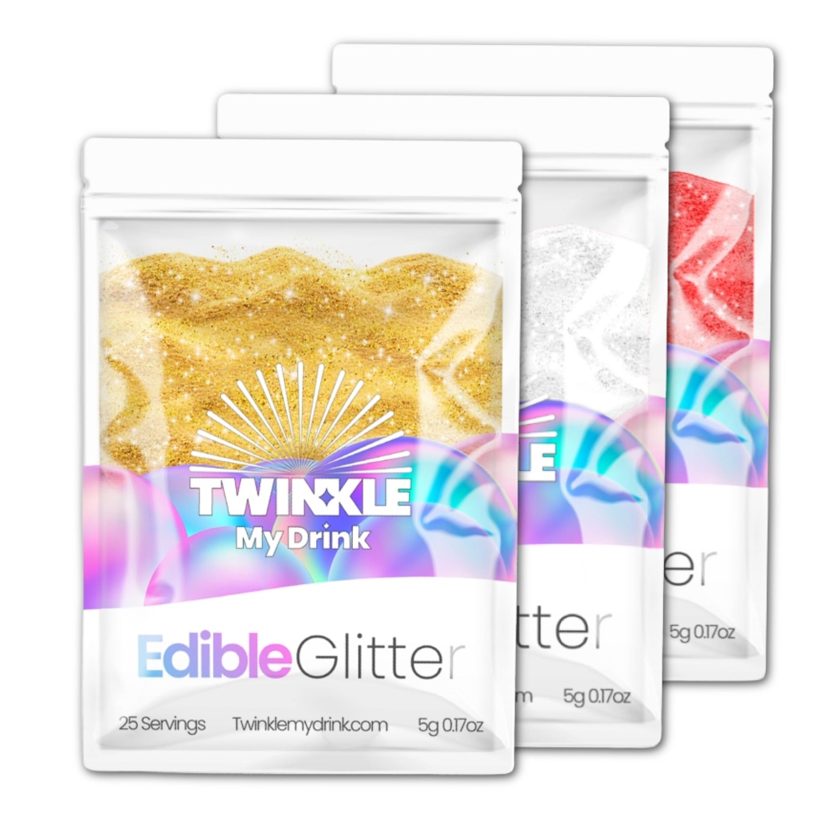 Christmas Edible Glitter Bundle - 75 Servings