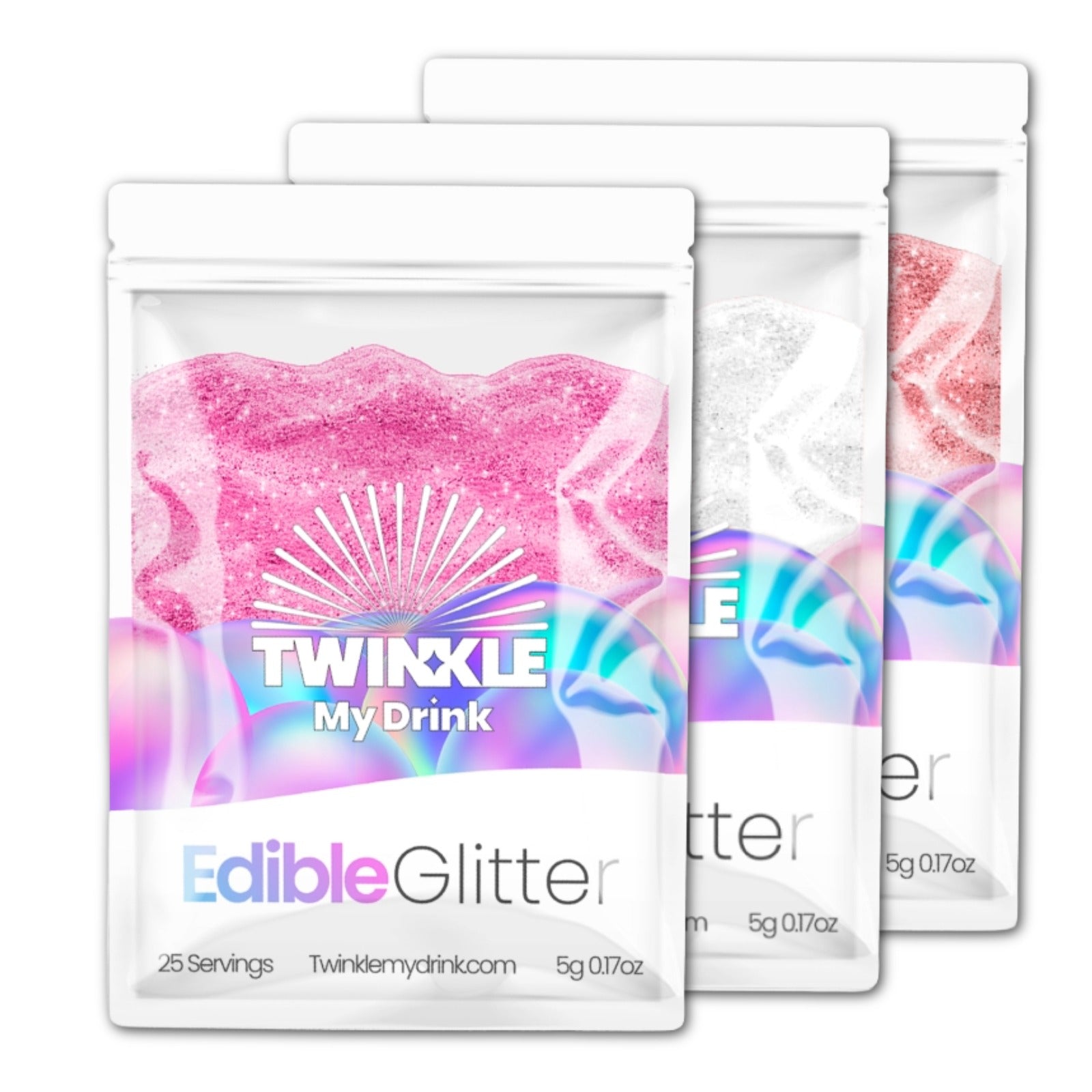 Valentines Day Edible Glitter Bundle - 75 Servings