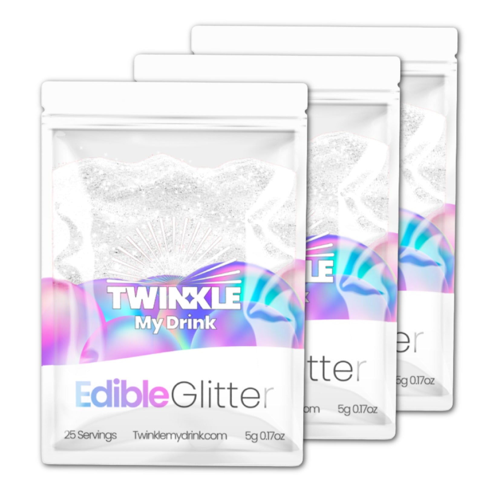 Edible Glitter White - 75 Servings