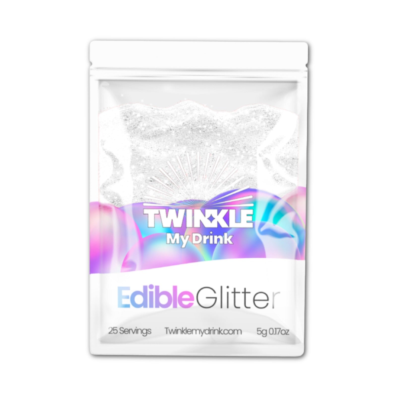 Edible Glitter White - 25 Servings