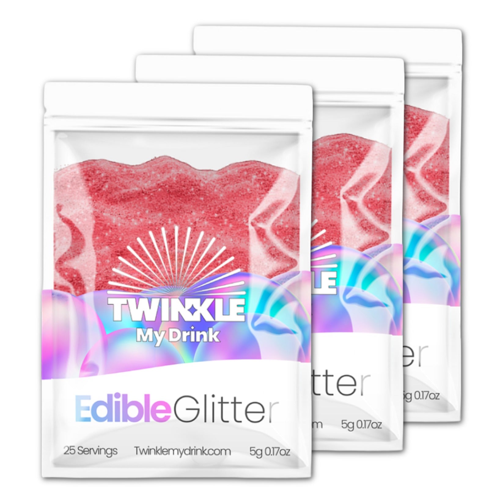 Edible Glitter Burgundy - 75 Servings