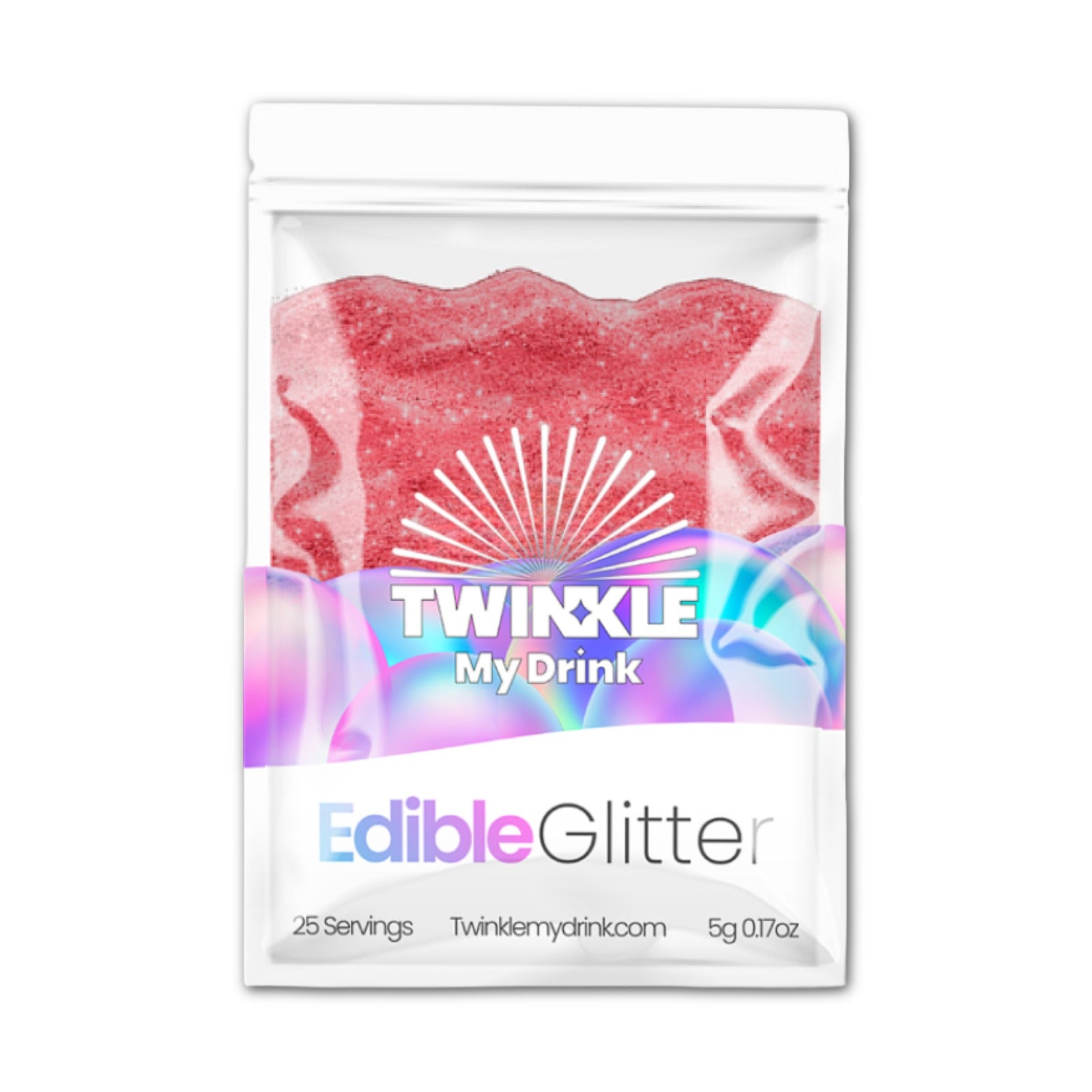 Edible Glitter Burgundy - 25 Servings