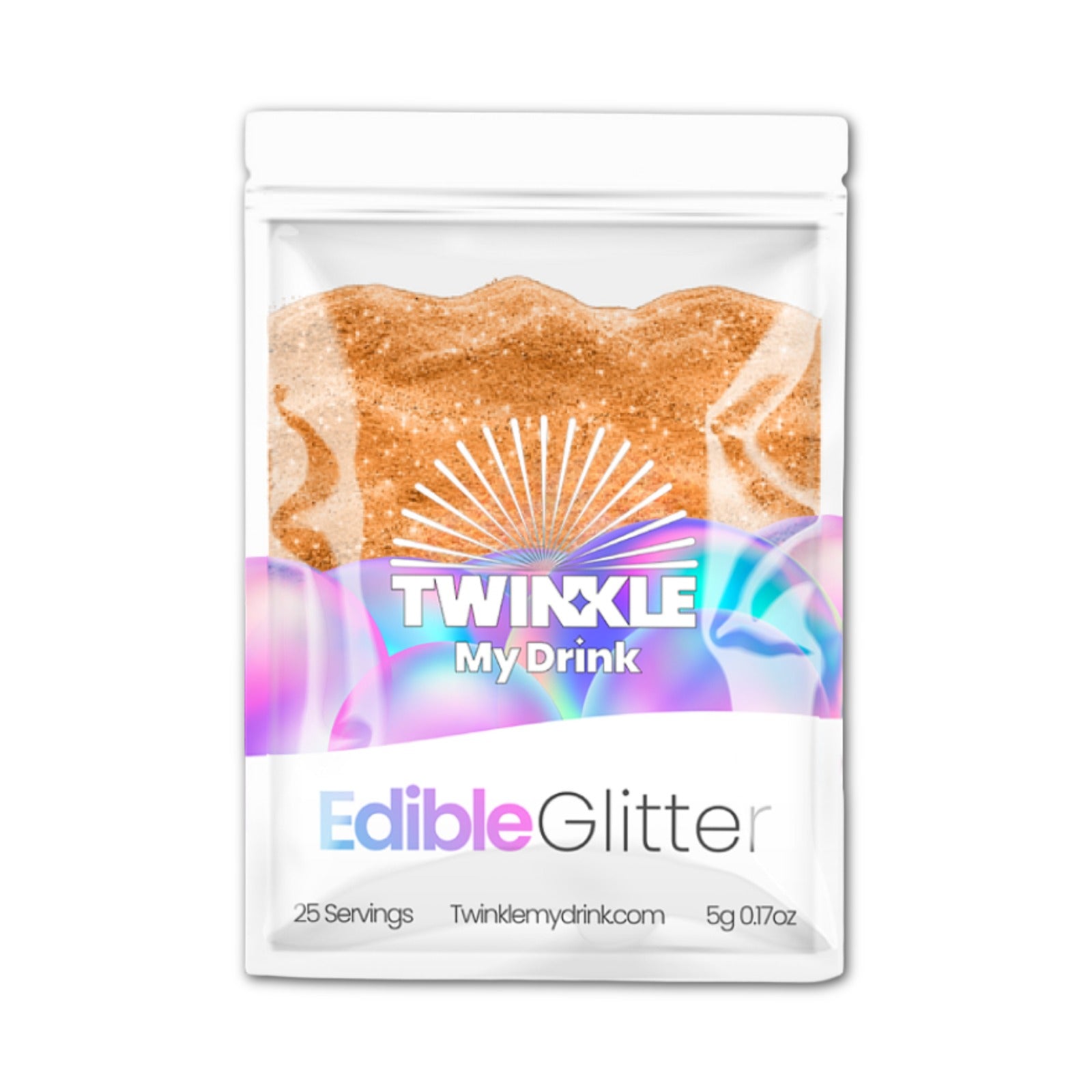 Edible Glitter Copper - 25 Servings