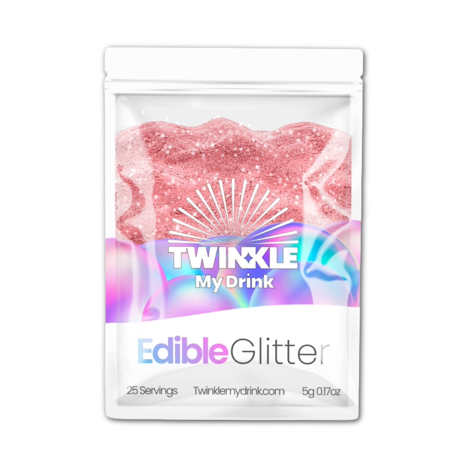 Edible Glitter Rose Gold - 25 Servings