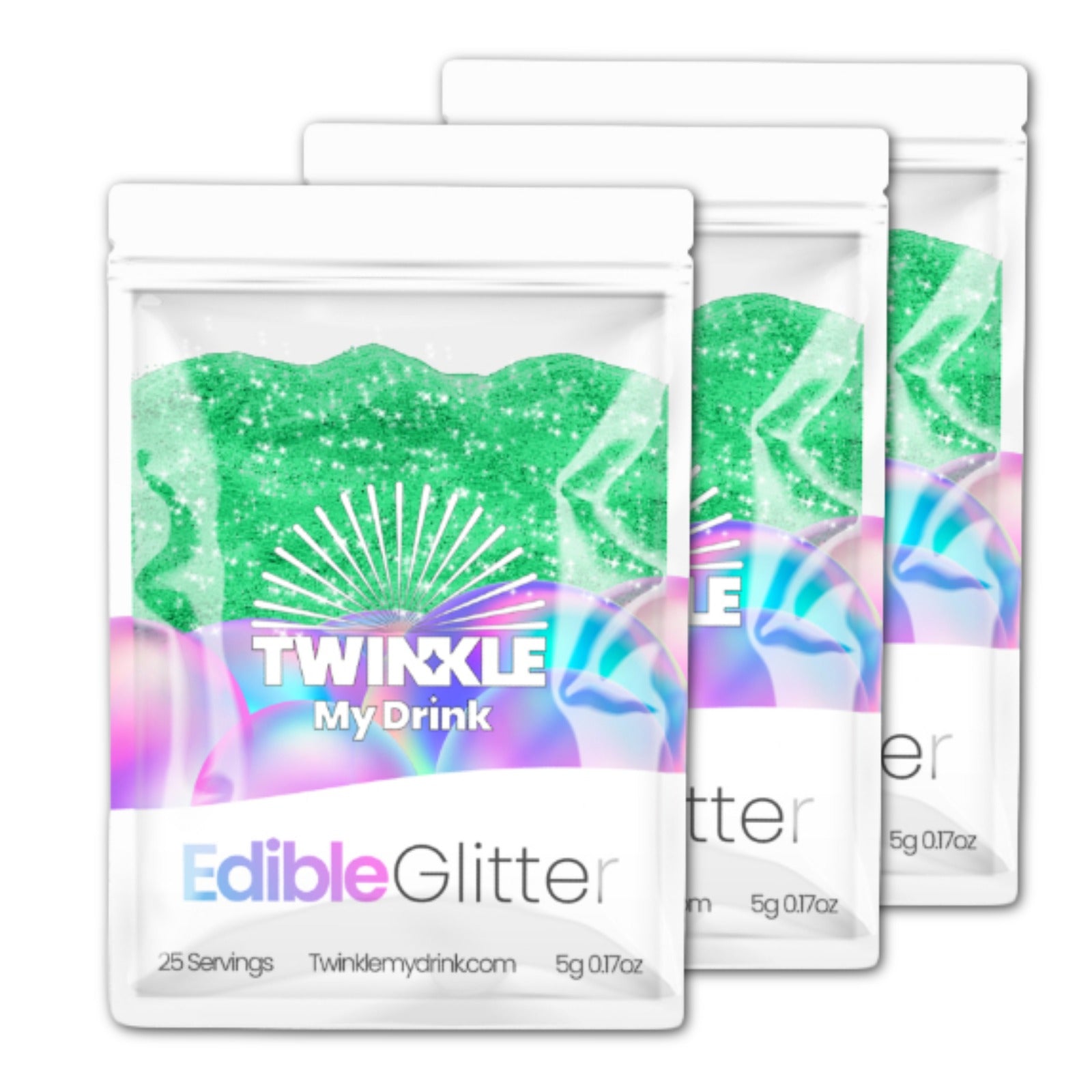 Edible Glitter Green - 75 Servings