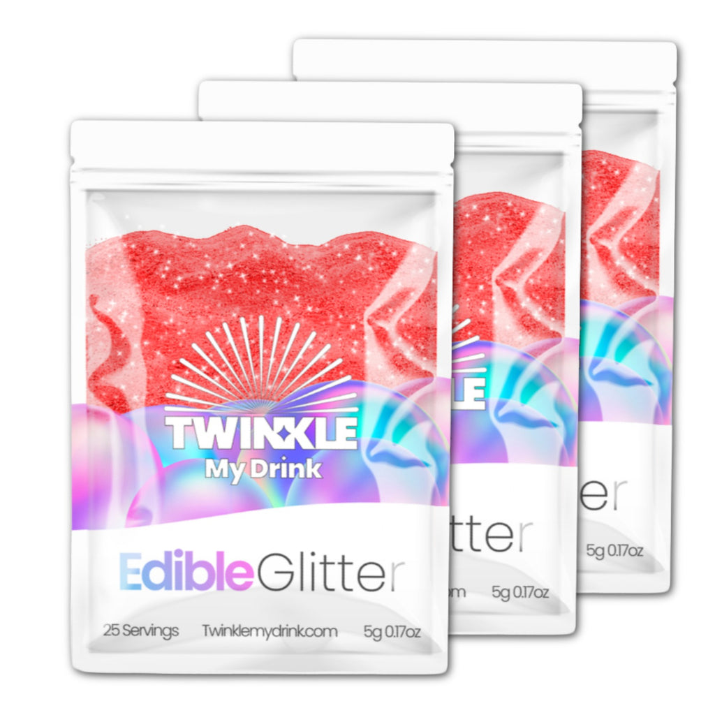 Edible Glitter Red - 75 Servings