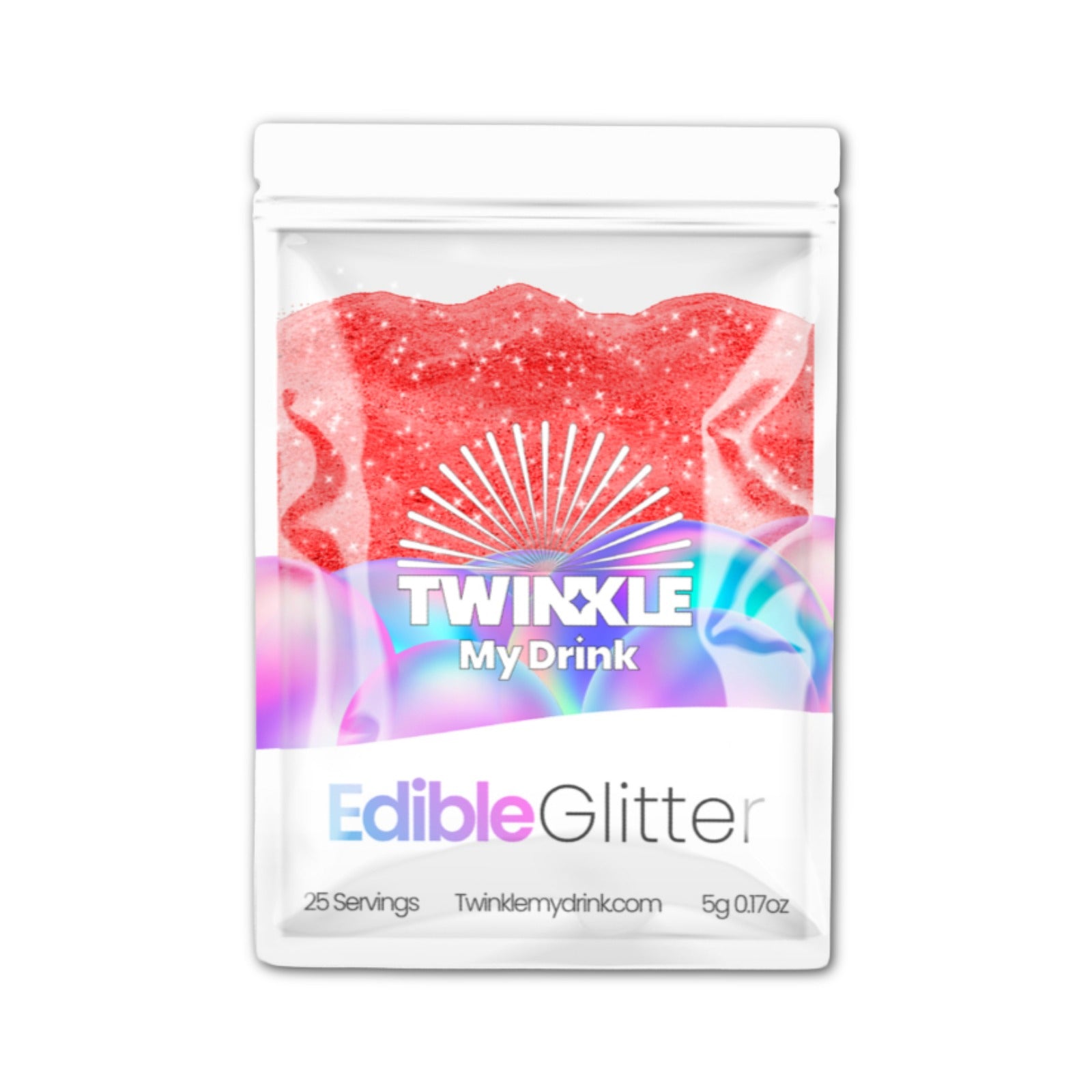 Edible Glitter Red - 25 Servings
