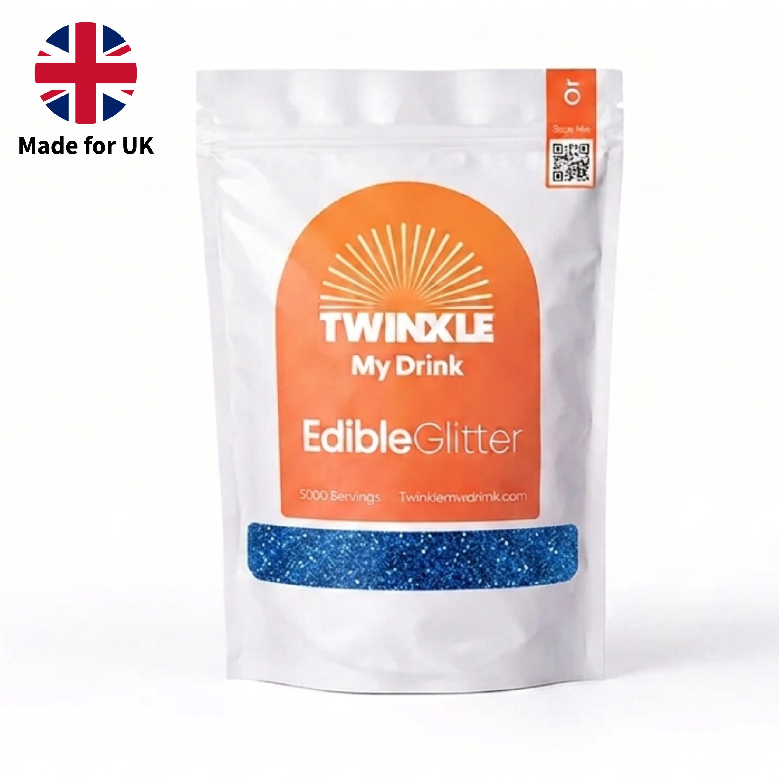 Edible Glitter Blue 1kg - 5,000 Servings