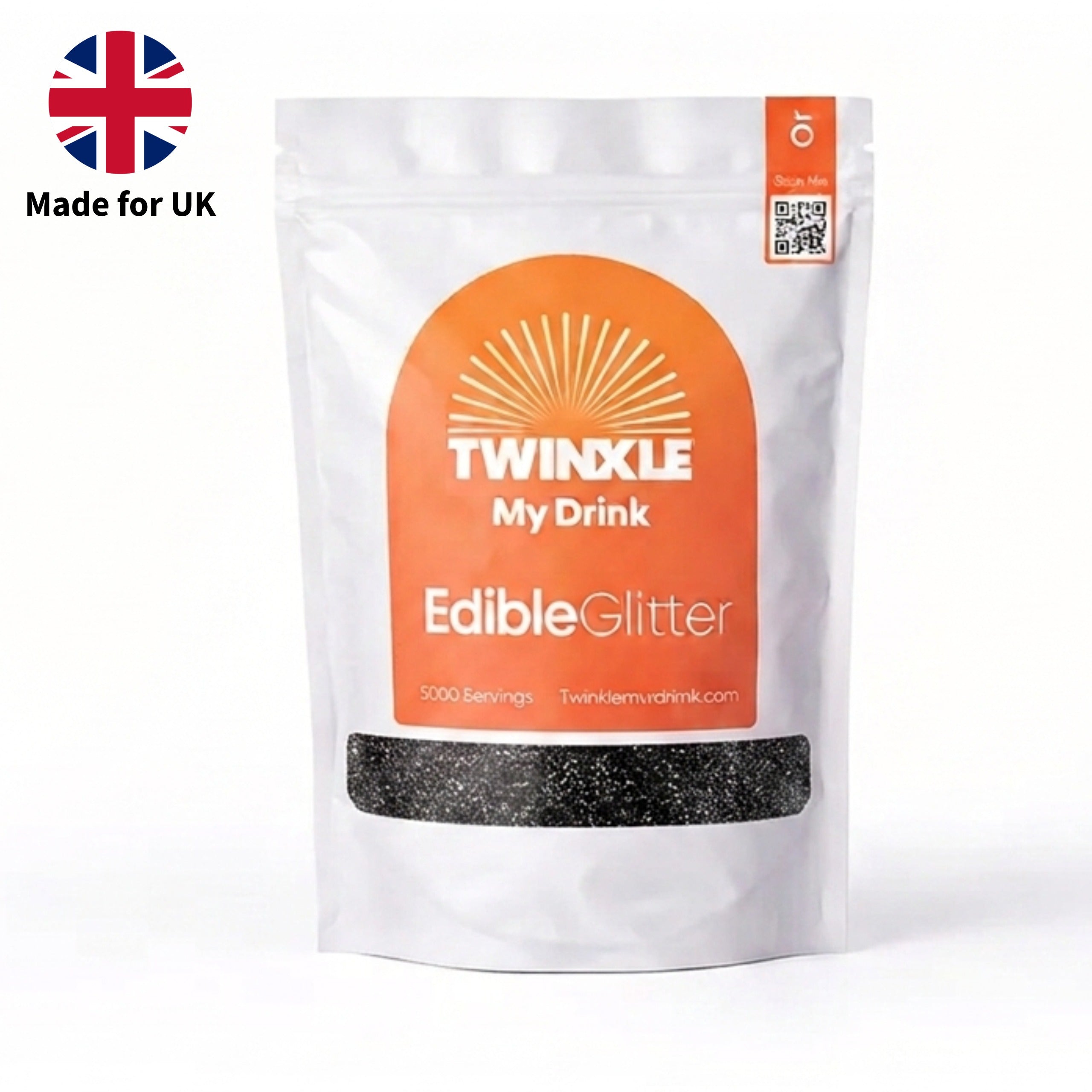 Edible Glitter Back 1kg - 5,000 Servings
