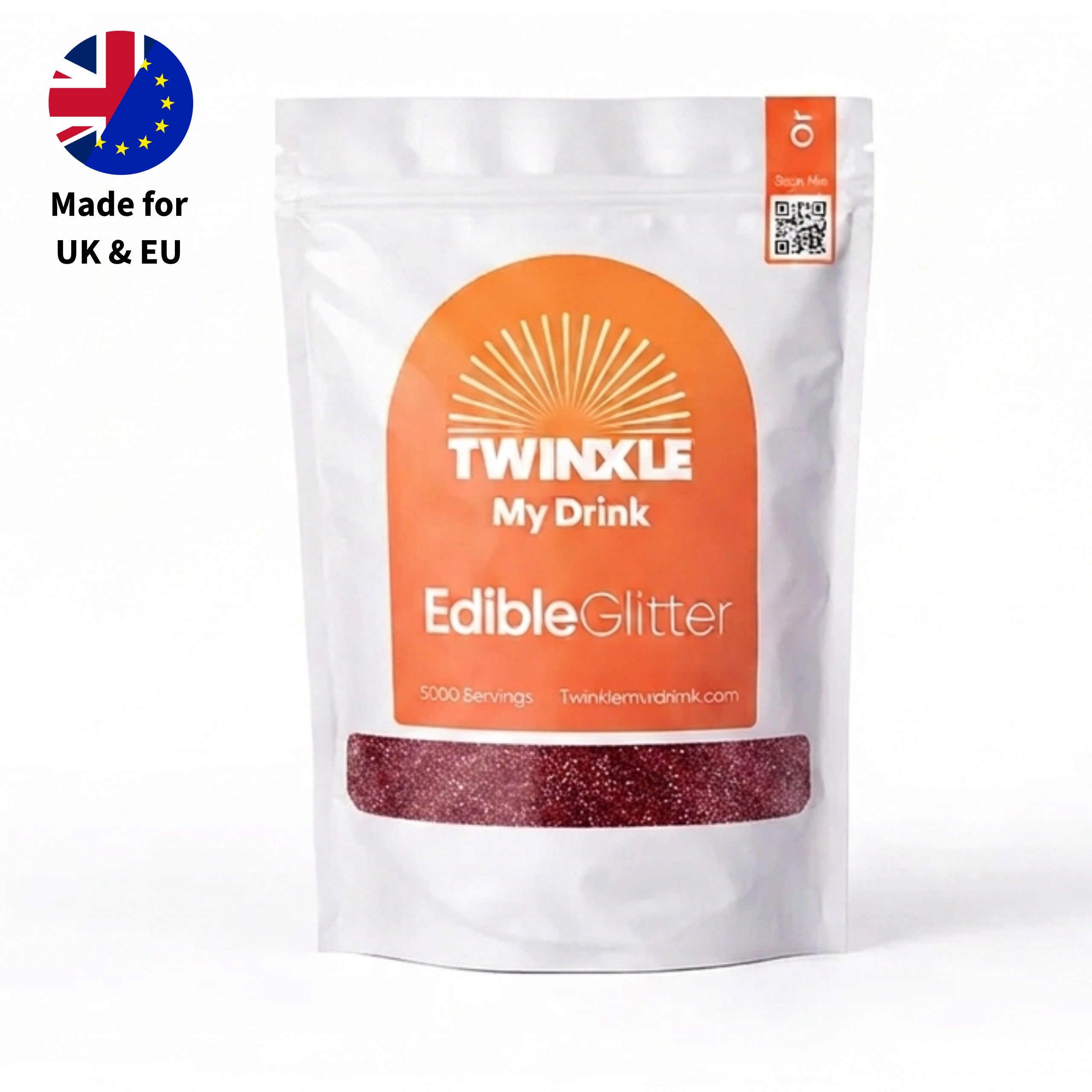 Edible Glitter Burgundy 1kg - 5,000 Servings