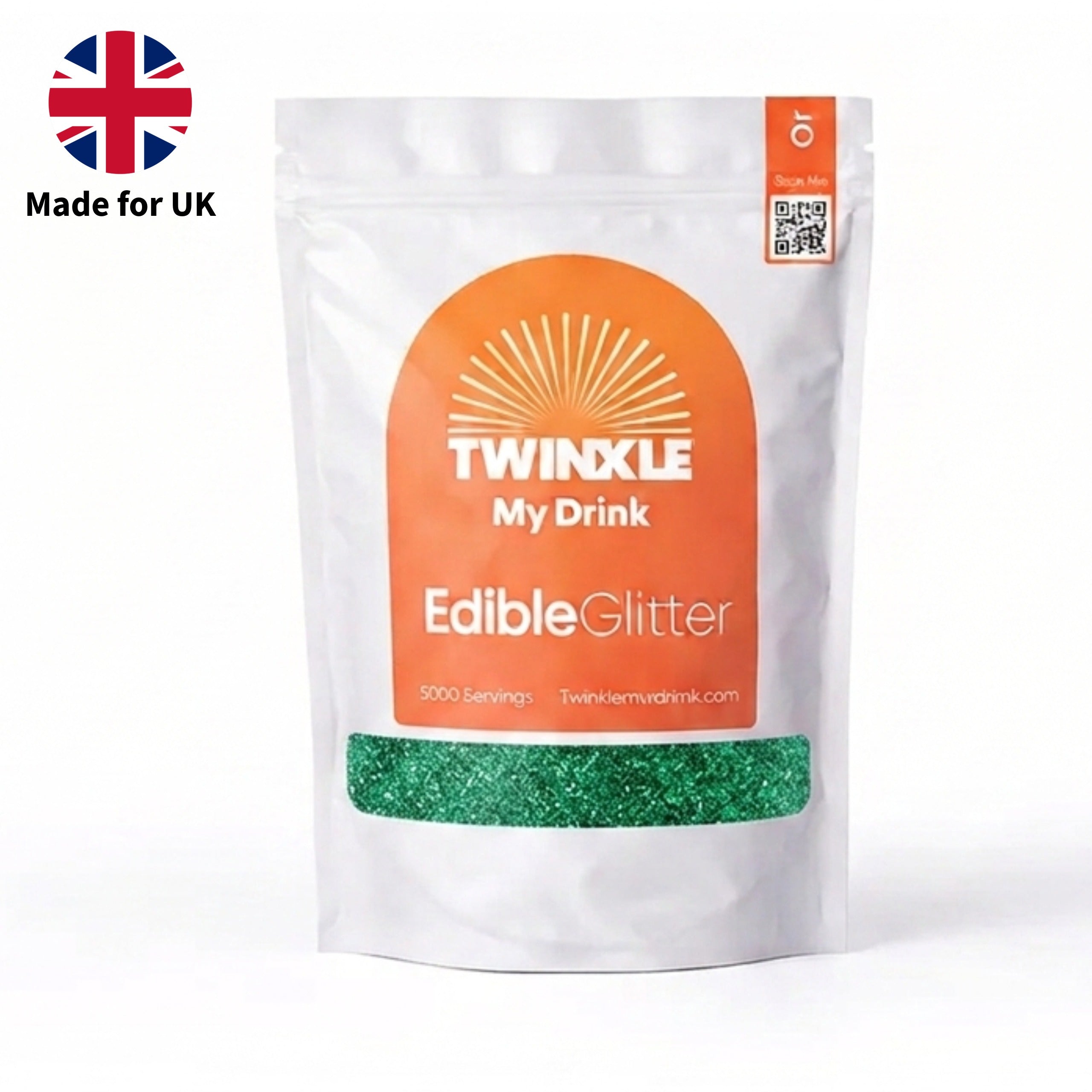 Edible Glitter Green 1kg - 5,000 Servings