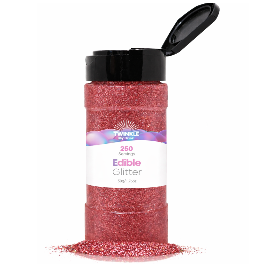 Edible Glitter Burgundy Shaker - 250 Servings