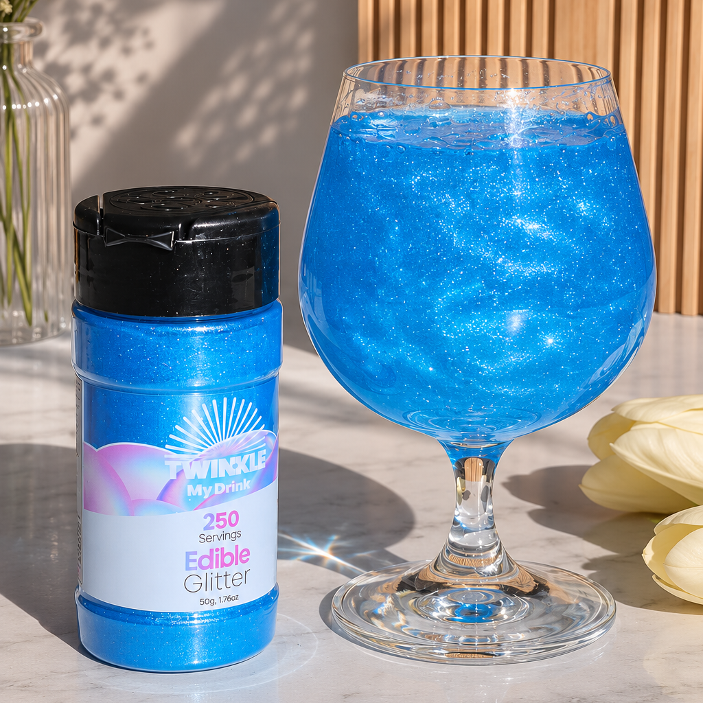 Edible Glitter Blue Shaker - 250 Servings