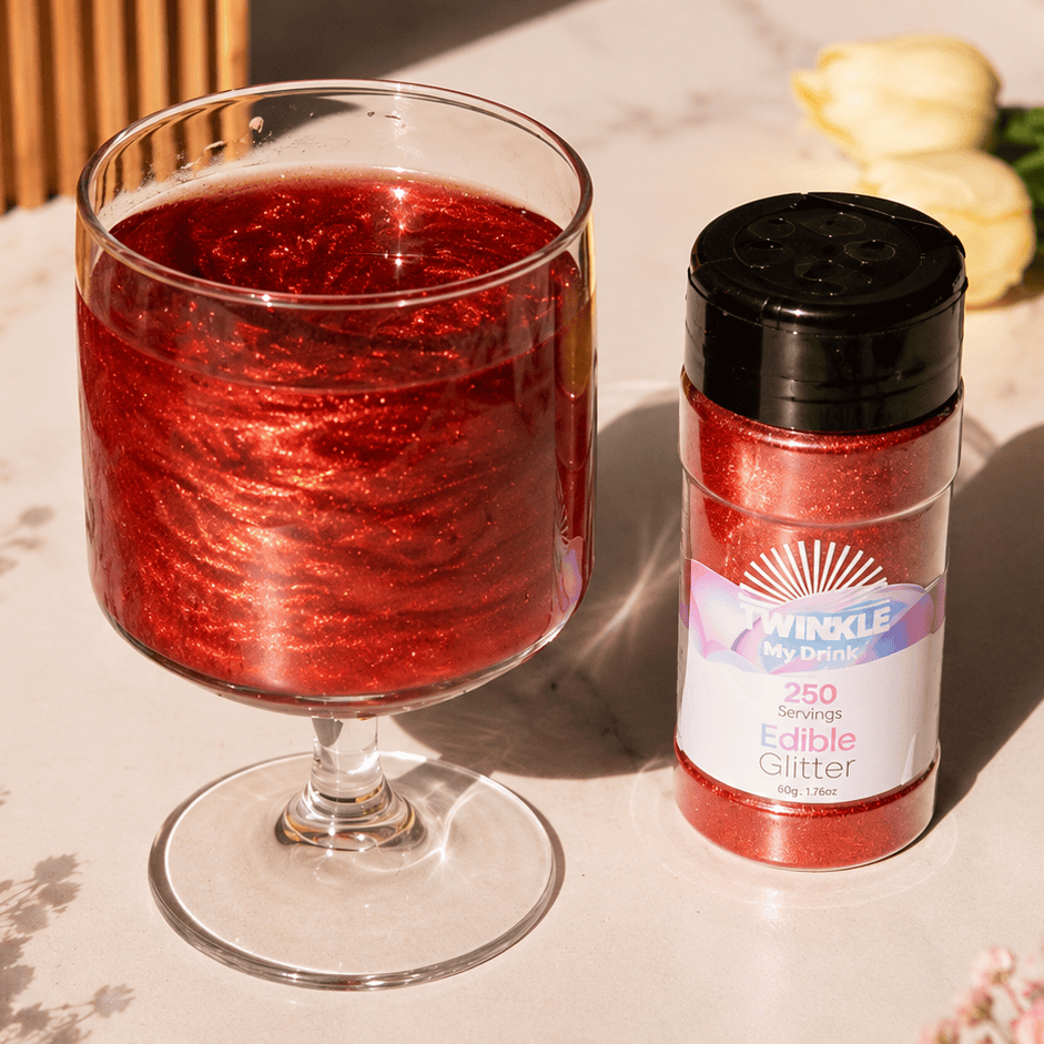 Edible Glitter Burgundy Shaker - 250 Servings