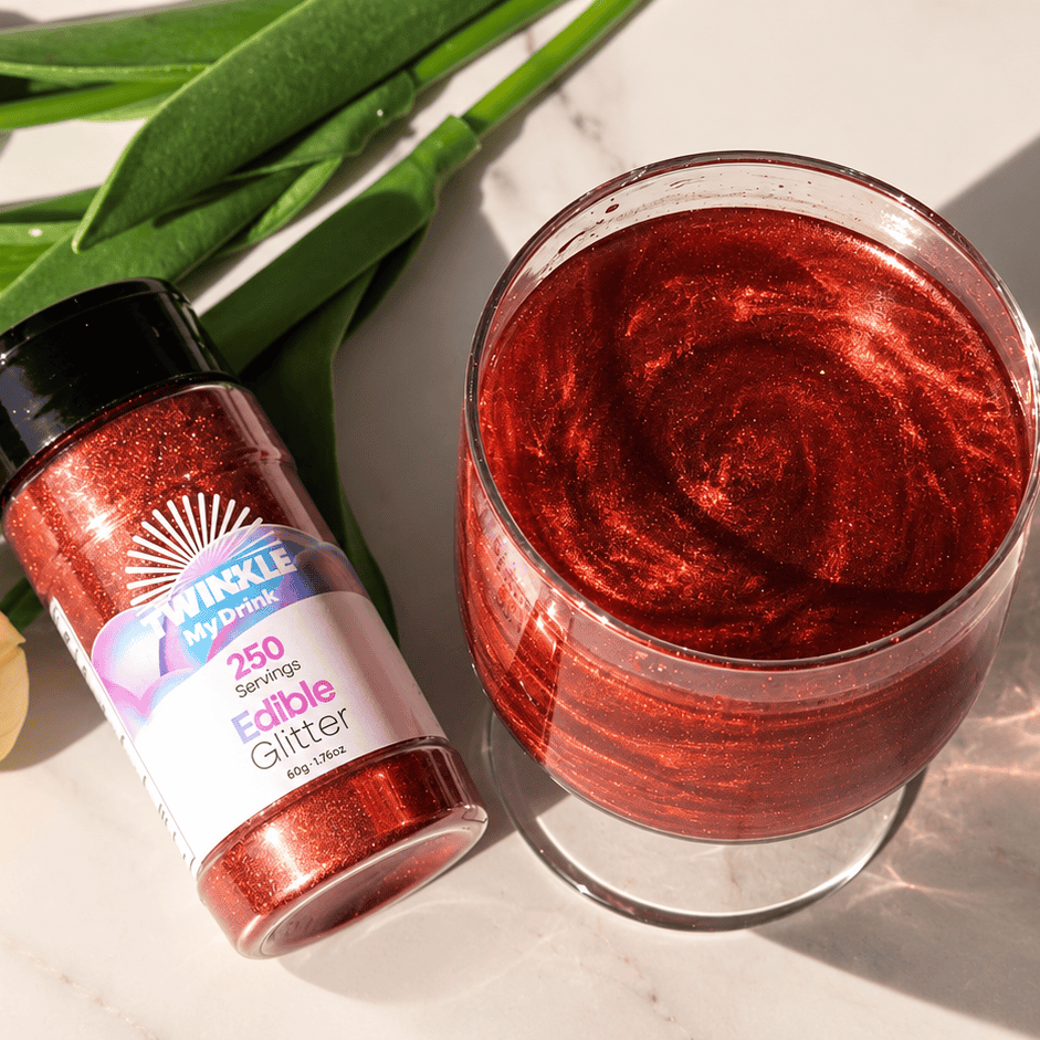 Edible Glitter Burgundy Shaker - 250 Servings