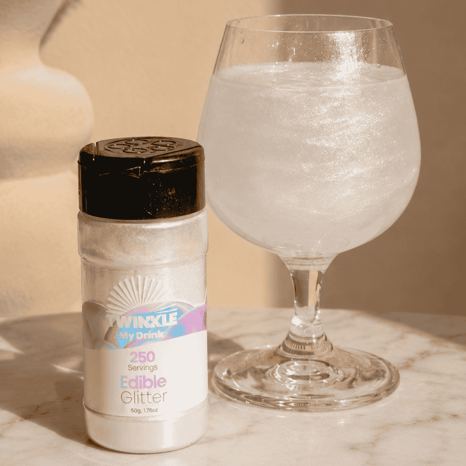 Edible Glitter White Shaker - 250 Servings
