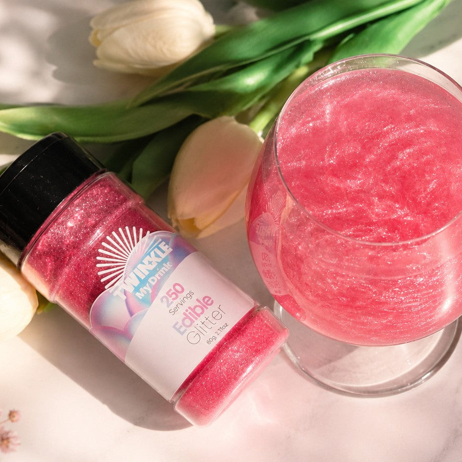 Edible Glitter Pink Shaker - 250 Servings