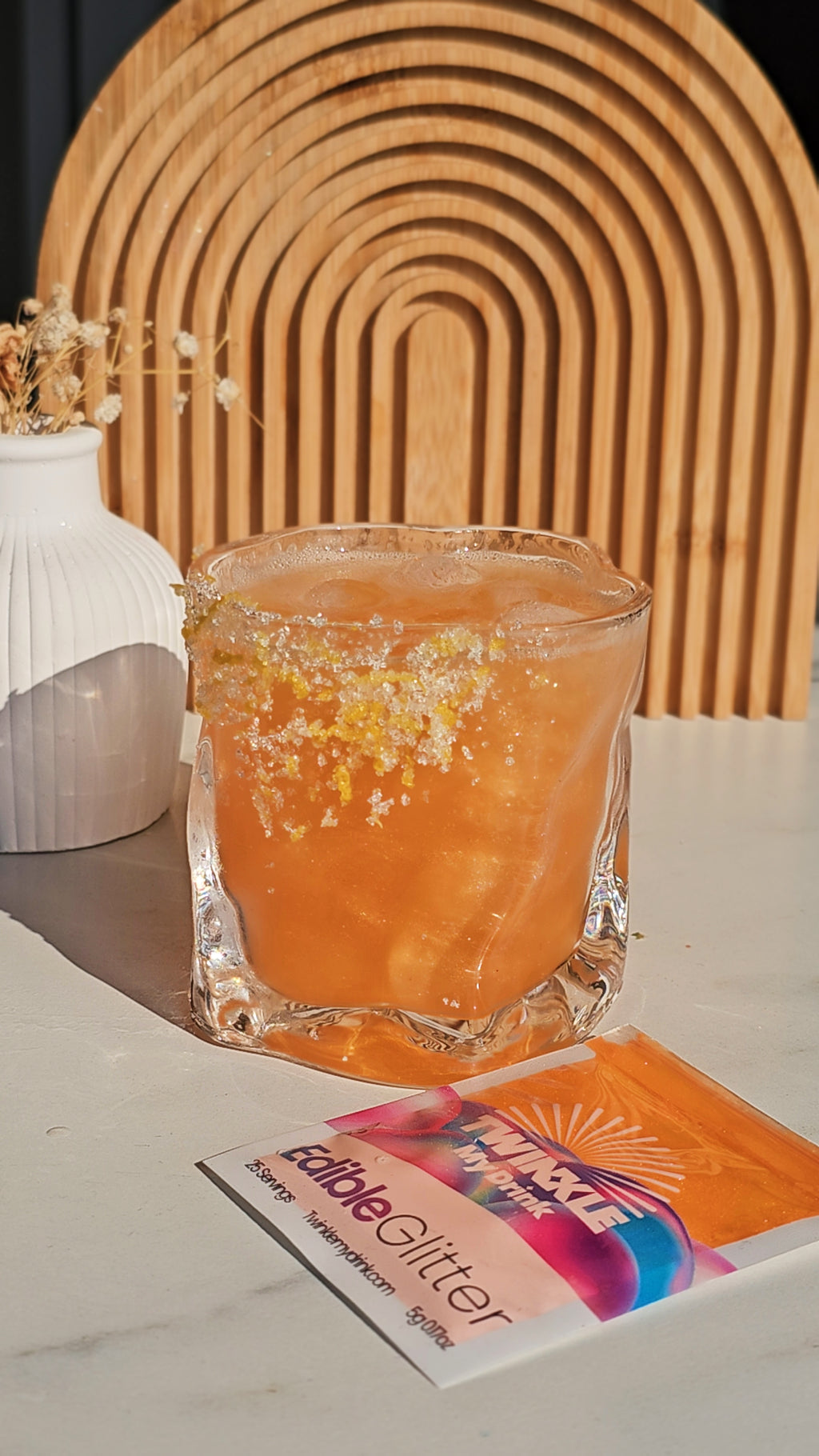 Edible Glitter Orange - 25 Servings